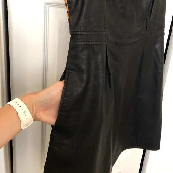 Free People Faux Leather Embroidered Dress - Picture 9 of 11